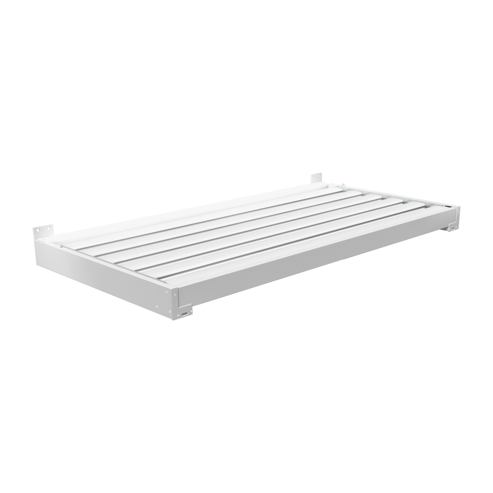 Tejadillo bioclimático con lamas orientables (blanco - 2,00m x 1,016m)