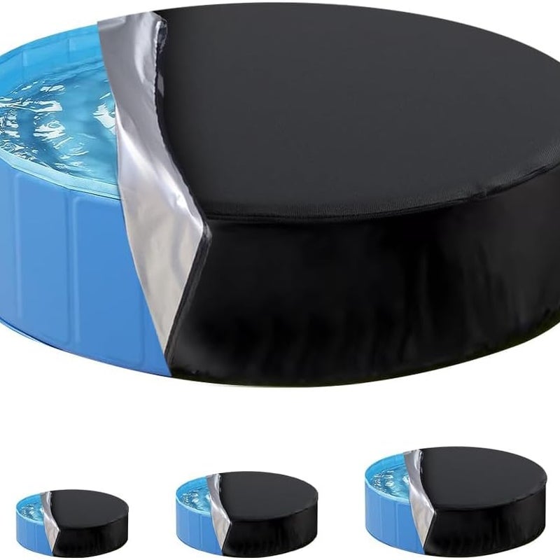 Pokrywa na basen dla psa, okrągła pokrywa na basen 120×20 cm, trwała, wodoodporna, Oxford