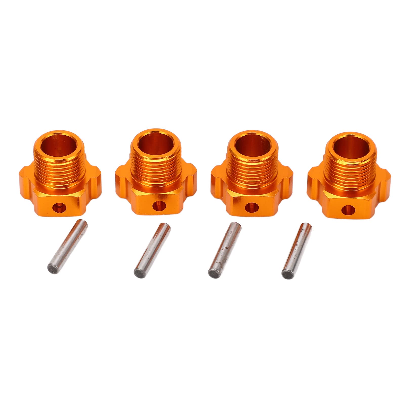 4 Adaptateurs Moyeu Hexagonal RC 1/16 - Alliage Zinc | Pour Voitures SCY 16101 | Argenté