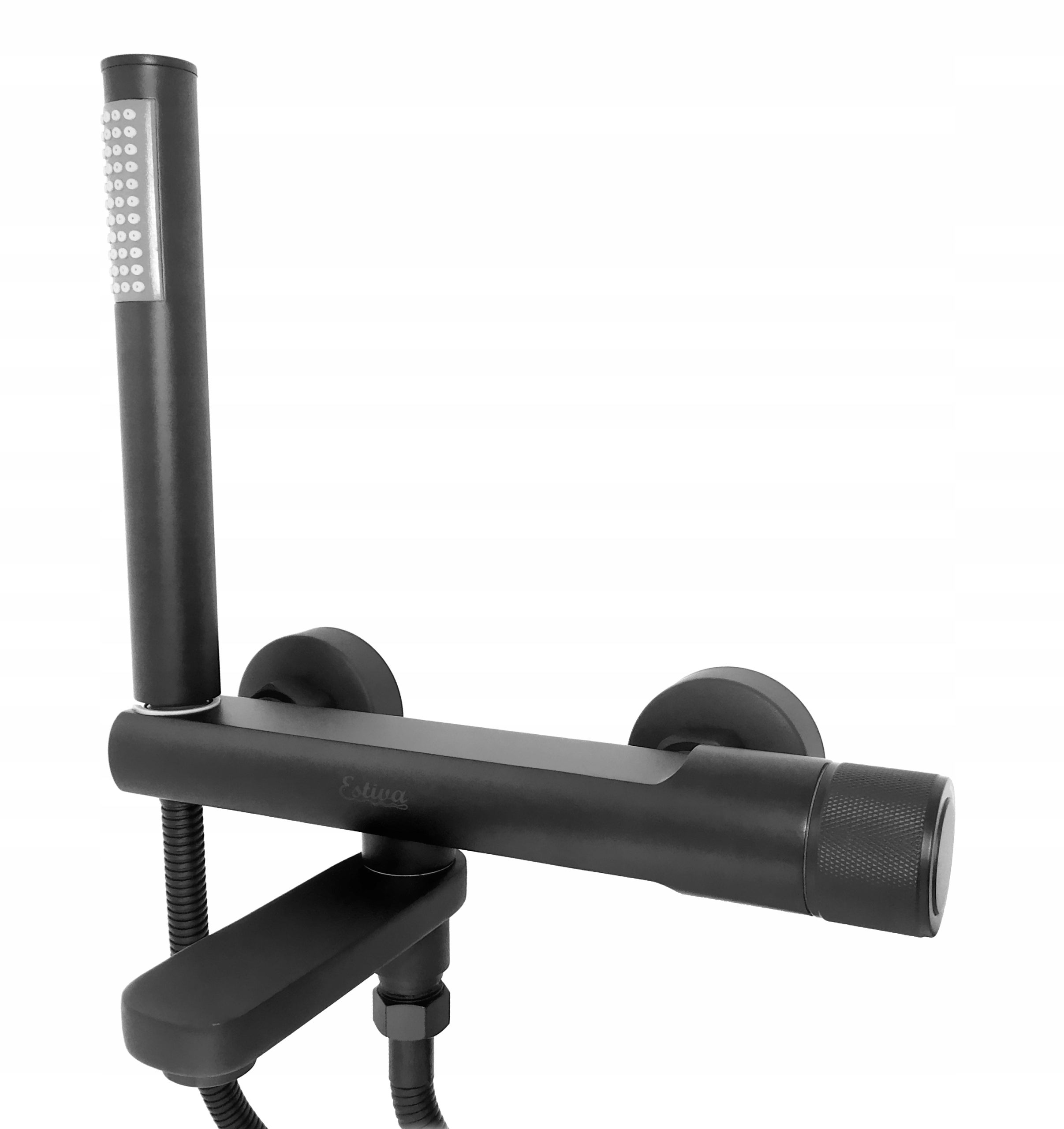 Bateria wannowa ścienna Estiva BADRA Black czarna