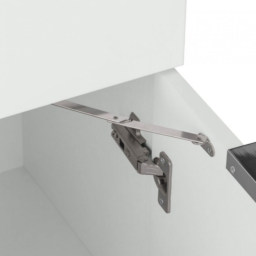 Bureau 70x70 pliable avec étagère rétractable armoire Dalia - 5