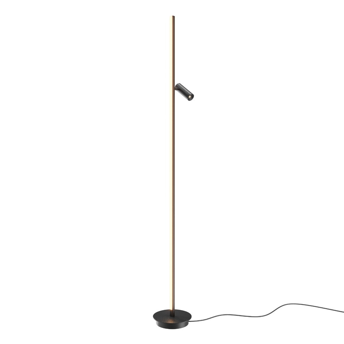 Lampa stojąca LED THIN 14W 3000KK 800lm aluminium czarna wym:155x20x20cm reflektorek na sticku świetlnym Maytoni