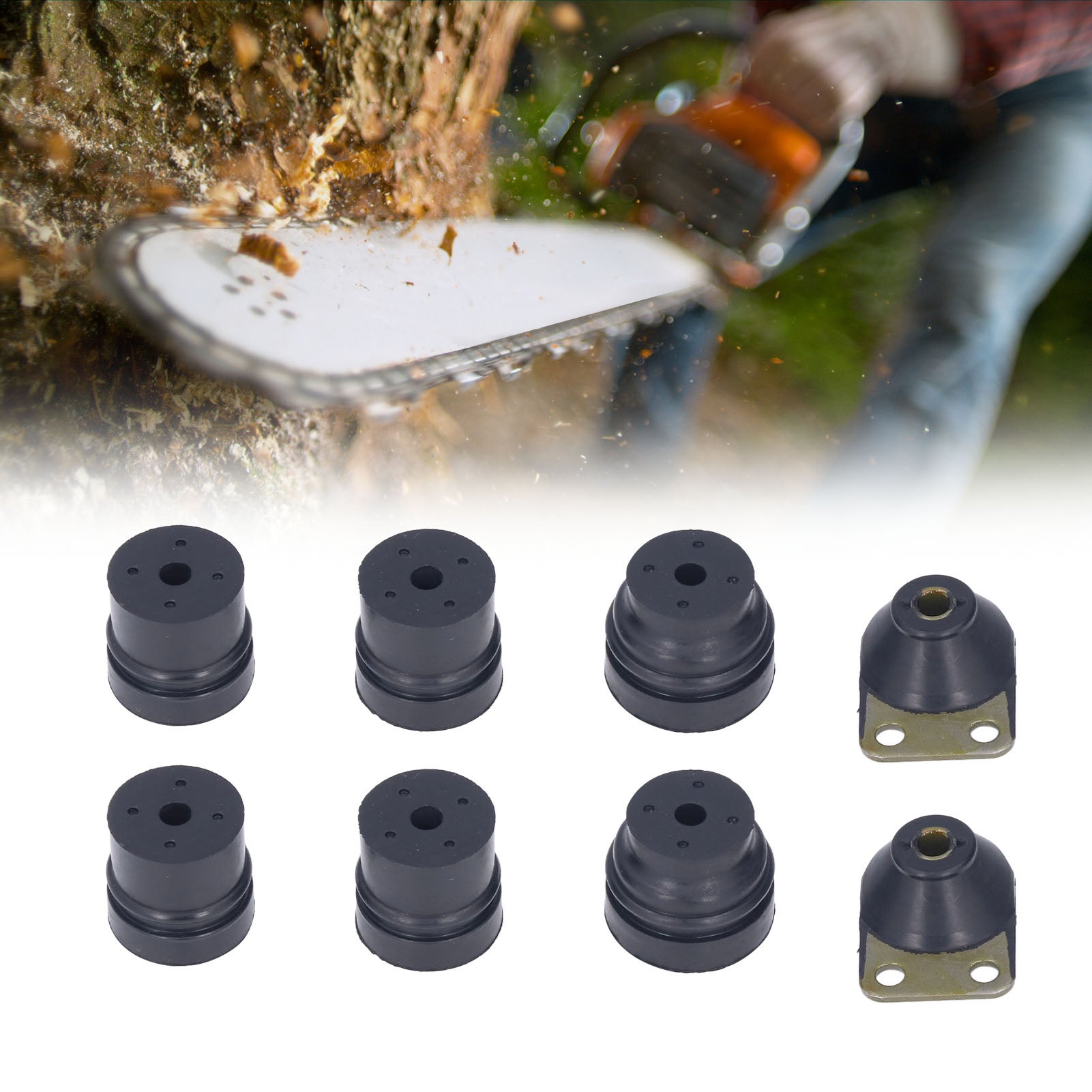 Set di supporti tampone compatibili per supporto motosega, per la sostituzione STIHL 028 1122-790-9905 1121-7909909 11187909930 - 8