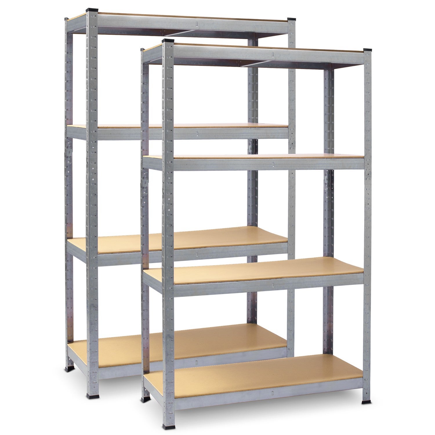 Zestaw 2x regał magazynowy Plonos metalowy garażowy 180x90x40 cm - 2