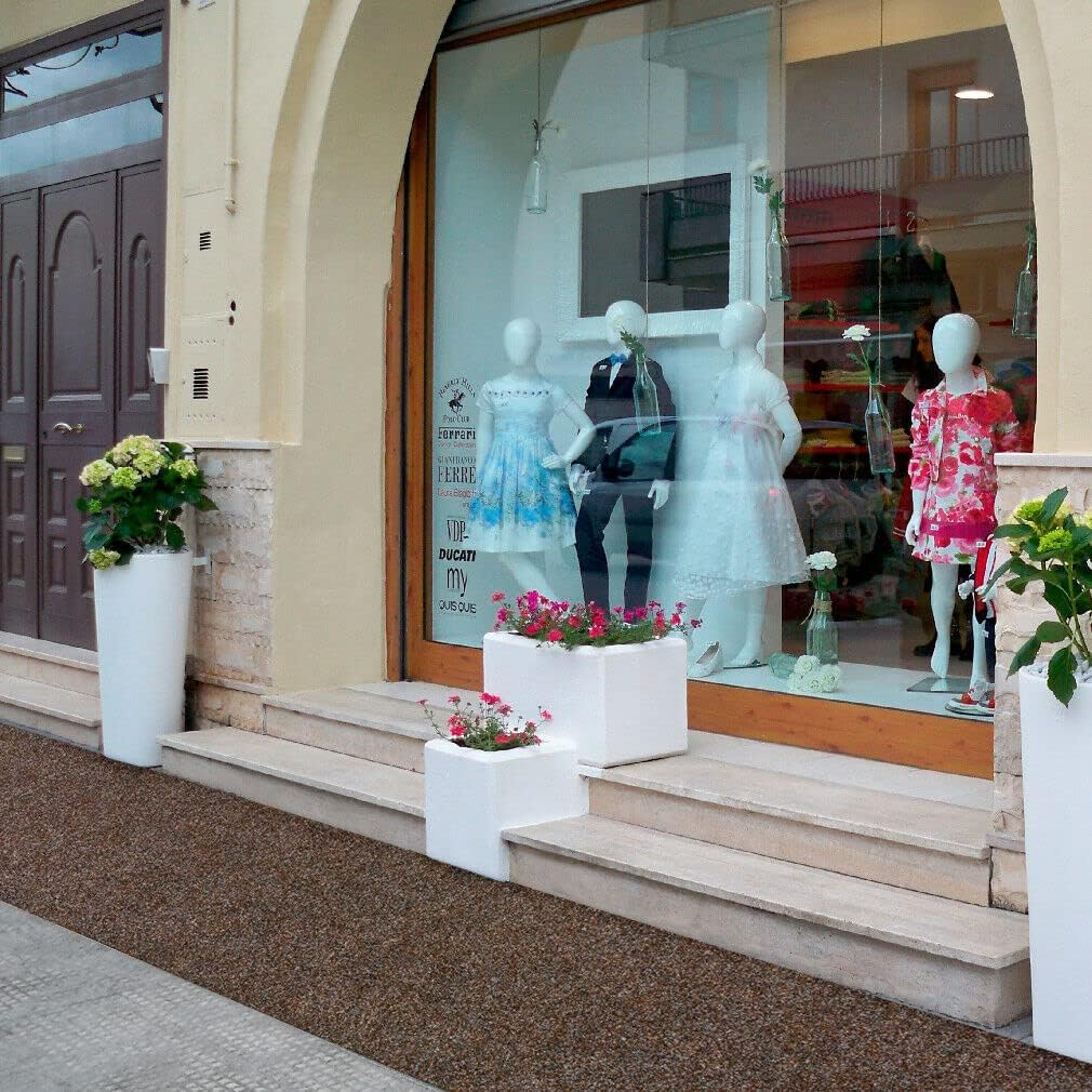 Tapis Coureur Au Mètre H50 Cm Antidérapant Moquette Entrée Boutique Marron - 8