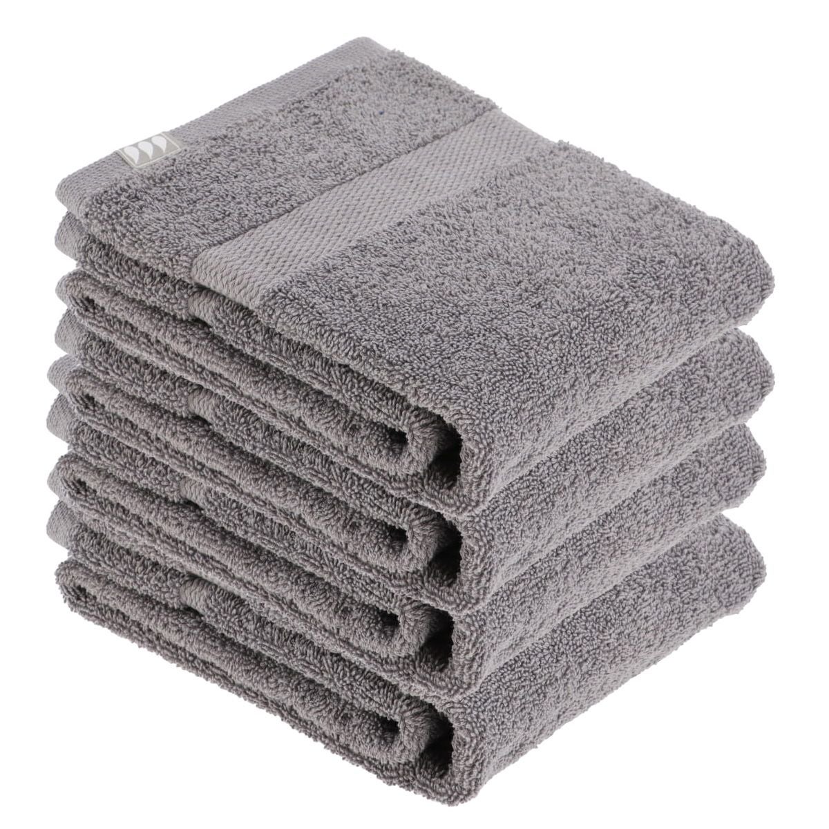 Lot De 2 Serviettes éponge Guy Laroche - 100% Coton - Bleu Et Blanc Rayé