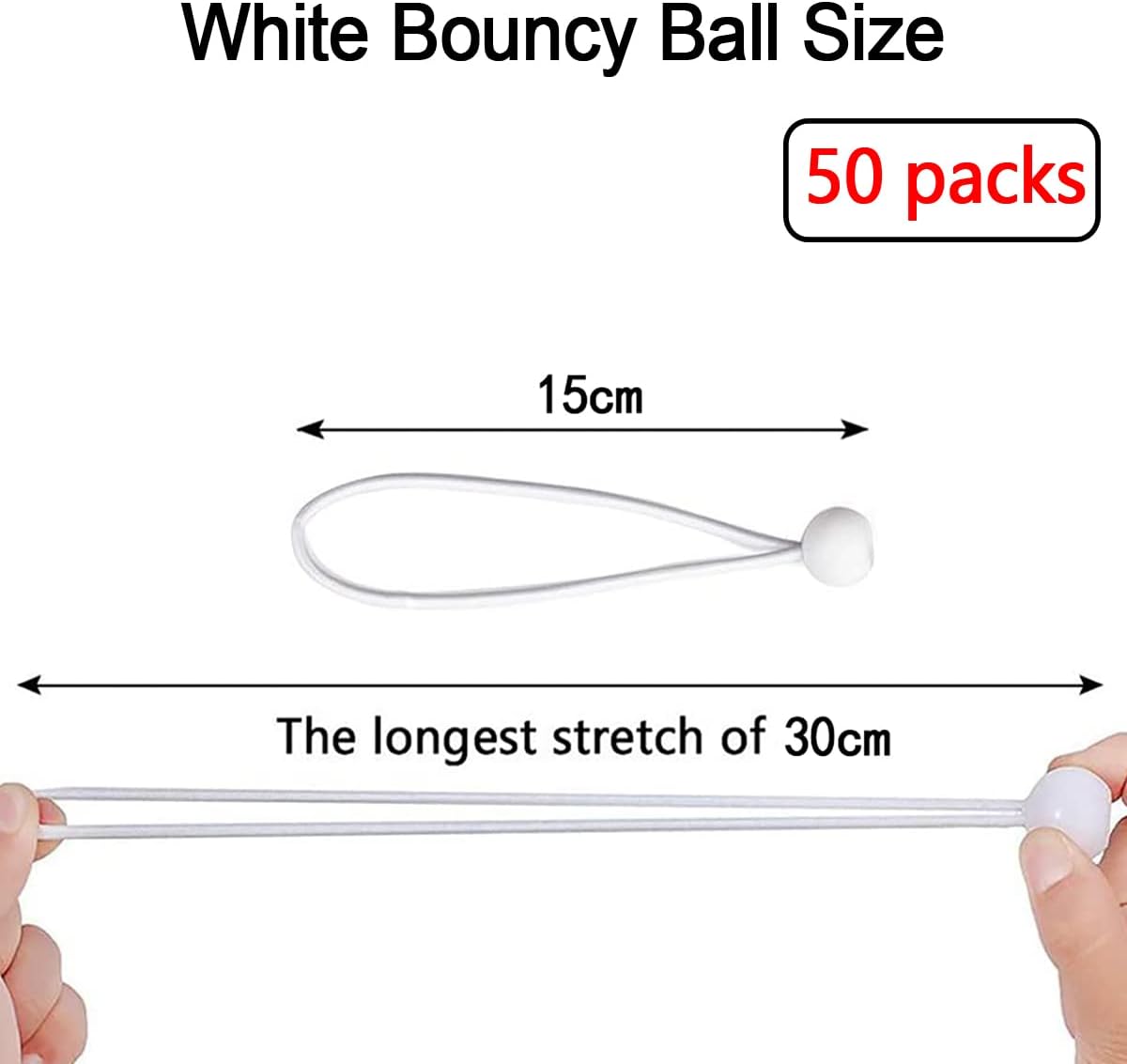 Cinghie Elastiche Nere Con Gancio A Sfera Xpose Safety - Lunghezza 9" (multipli)