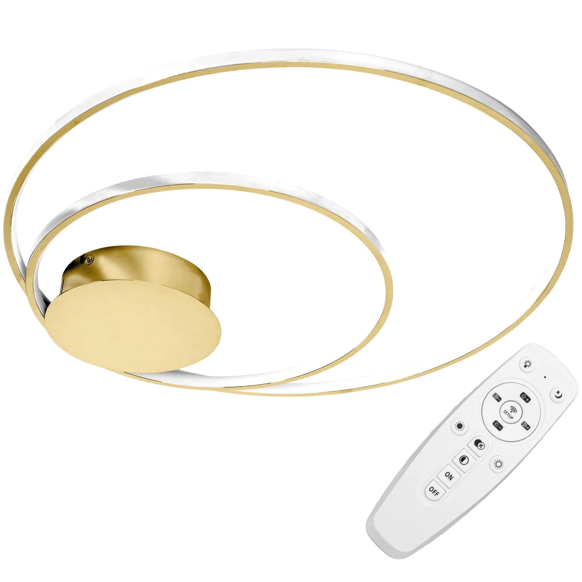Lampa Sufitowa Led Toolight App803-C Złoty 60Cm