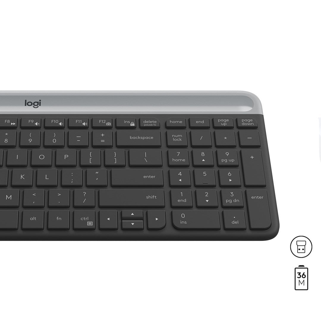 Wireless Keyboard and Mouse Combo MK470 GRAPHITE - 4