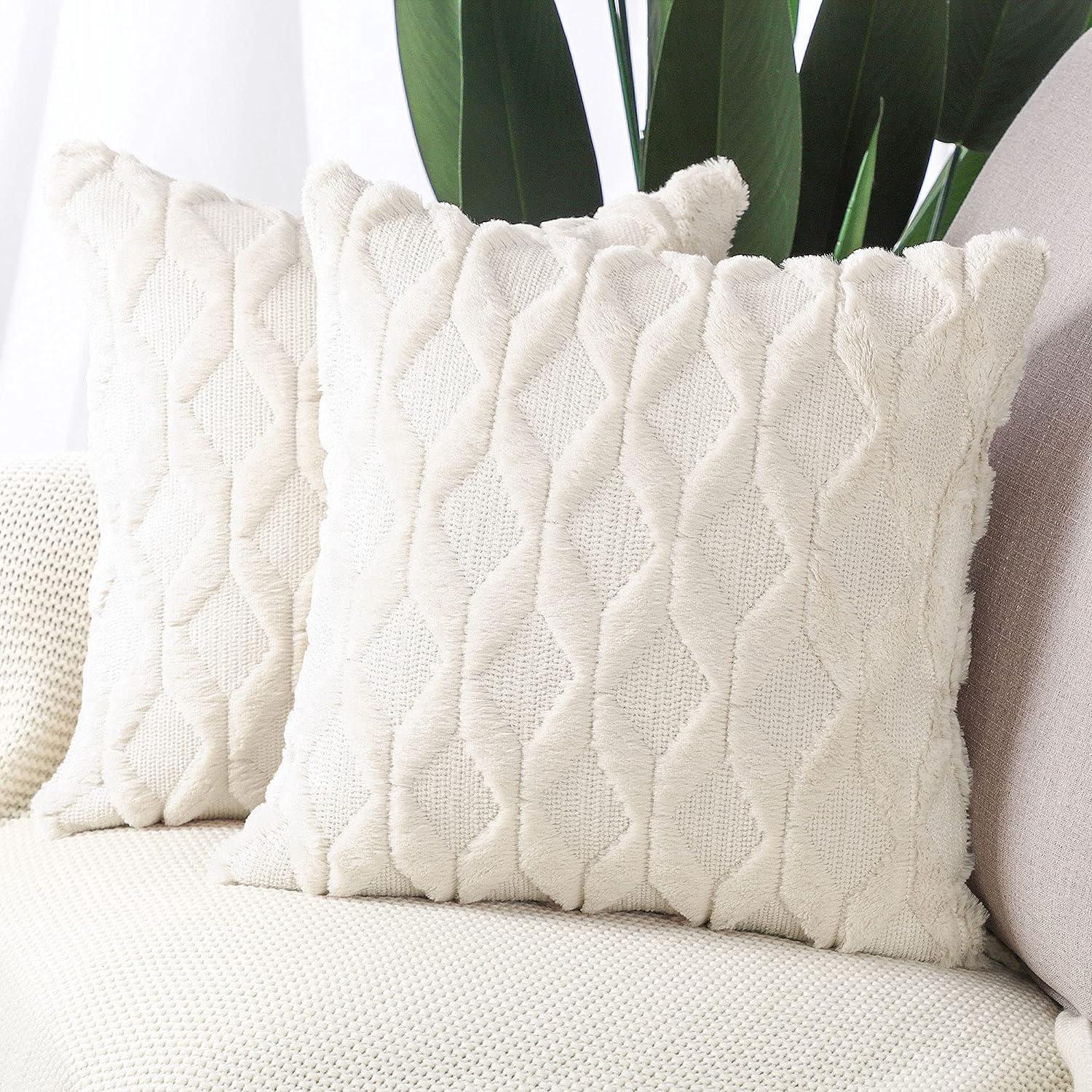 Juego De Fundas De Almohada Con Estilo Beige Y Cafe | Meses Sin Interés