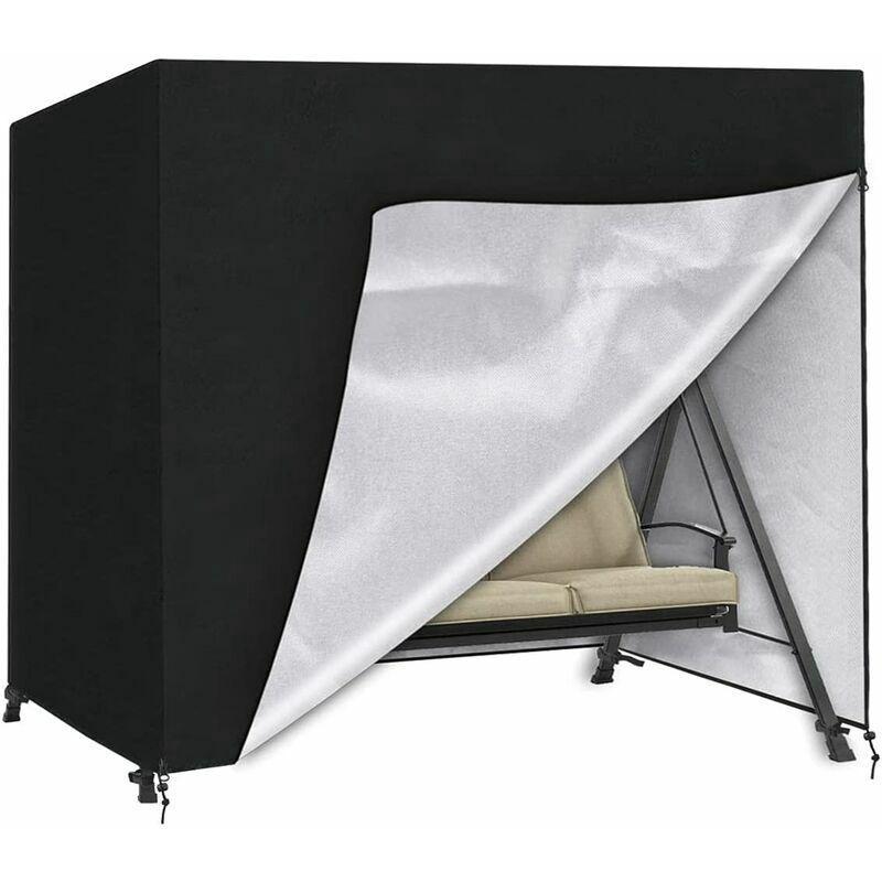 Pokrowiec na huśtawkę 3-osobową, wodoodporny pokrowiec ochronny na huśtawkę ogrodową Oxford Anti-UV Couverture r(220*125*170cm)
