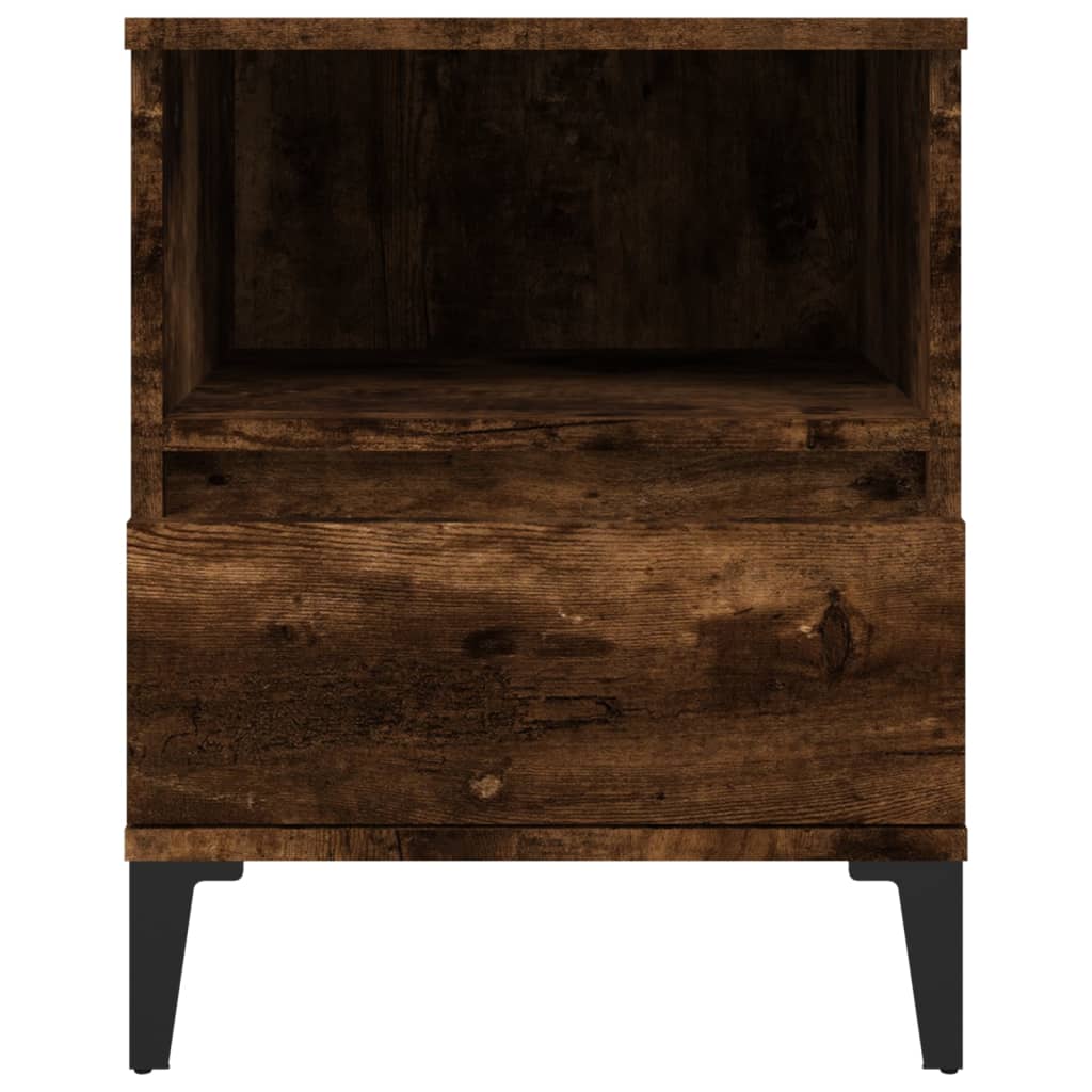 Mesa de cabeceira em carvalho fumado 40x35x50 cm - COMFORTXL - 6