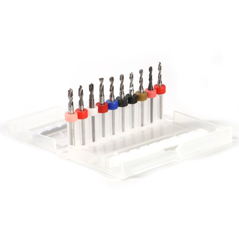 Foret PCB Micro - FDIT - Ensemble De 10 Forets - Carbure Cémenté - 0,3