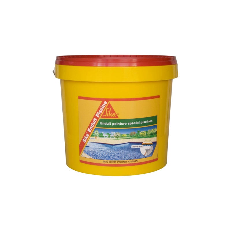Lot de 2 compléments d'imperméabilisation pour piscine SIKA Enduit Piscine - Blanc écume - Kit 6,16kg - 2