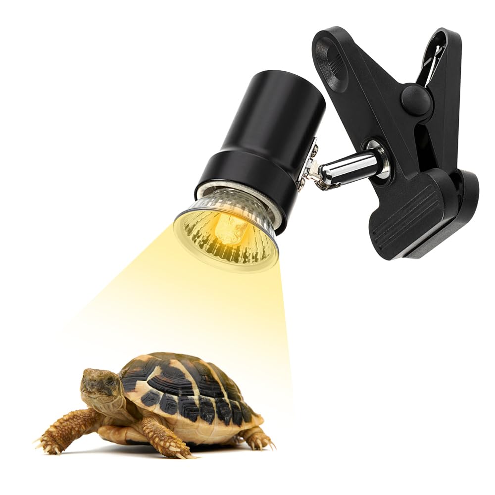 Lampa grzewcza dla gadów obrotowa lampa grzewcza dla żółwi z klipsem z symulowanym światłem słonecznym UVA UVB W