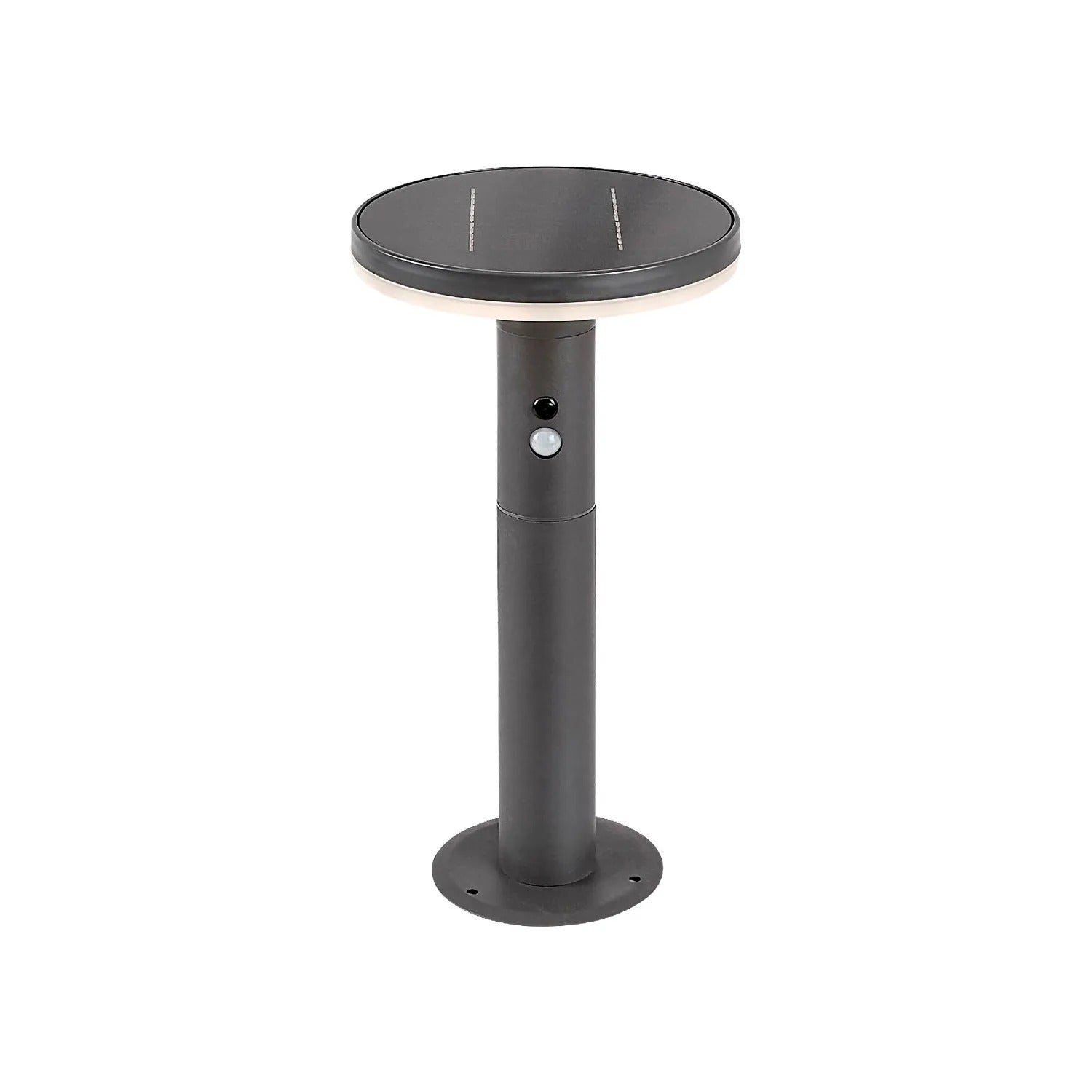 Lampa ogrodowa solarna stojąca z czujnikiem Alaska antracytowa LED 10W 4000K 250lm IP44 wym: 38 x 21 x 21 cm metal Rabalux