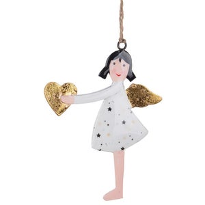Pendentifs Ange De Noël En Bois – 32 Pièces, 4 Styles – Avec Ficelle – Décoration Sapin, Porte, Fenêtre – LNSYSNS
