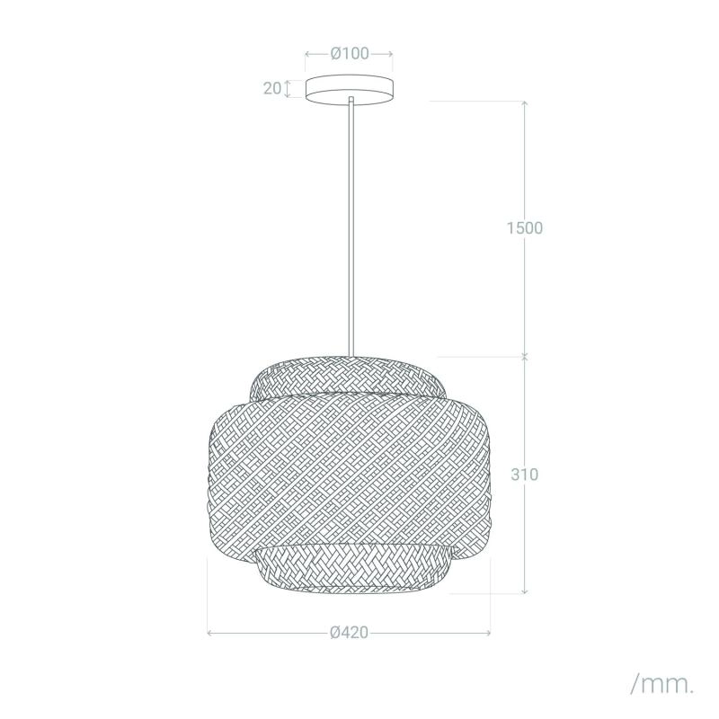 Suspension Bambou Nagua Naturel - 7