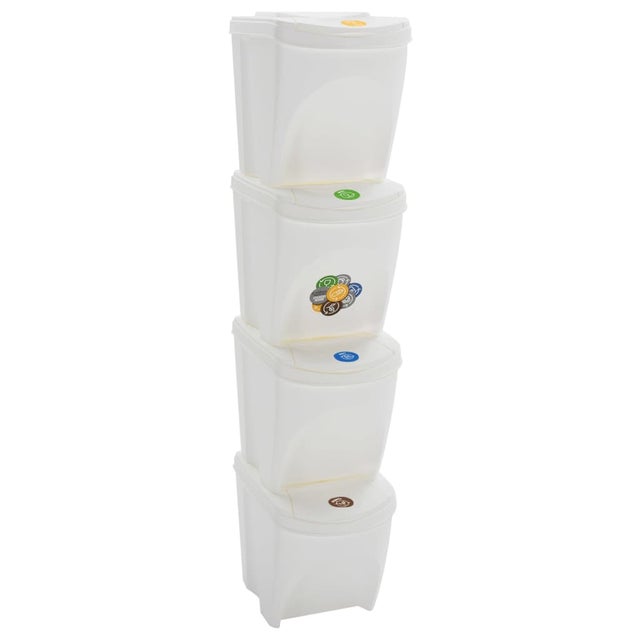 Baeoe Cestini portaoggetti in plastica impilabili, contenori