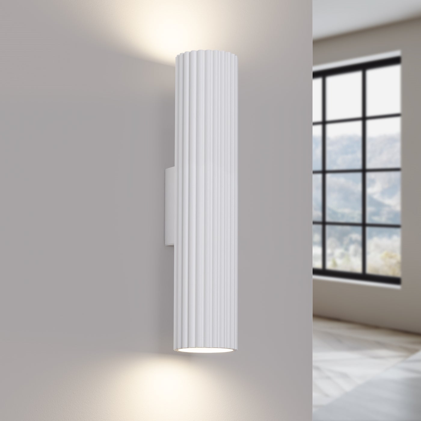 Kinkiet GLOOW 30 biały LED 3000K - 6.5x8.5x30cm Sollux