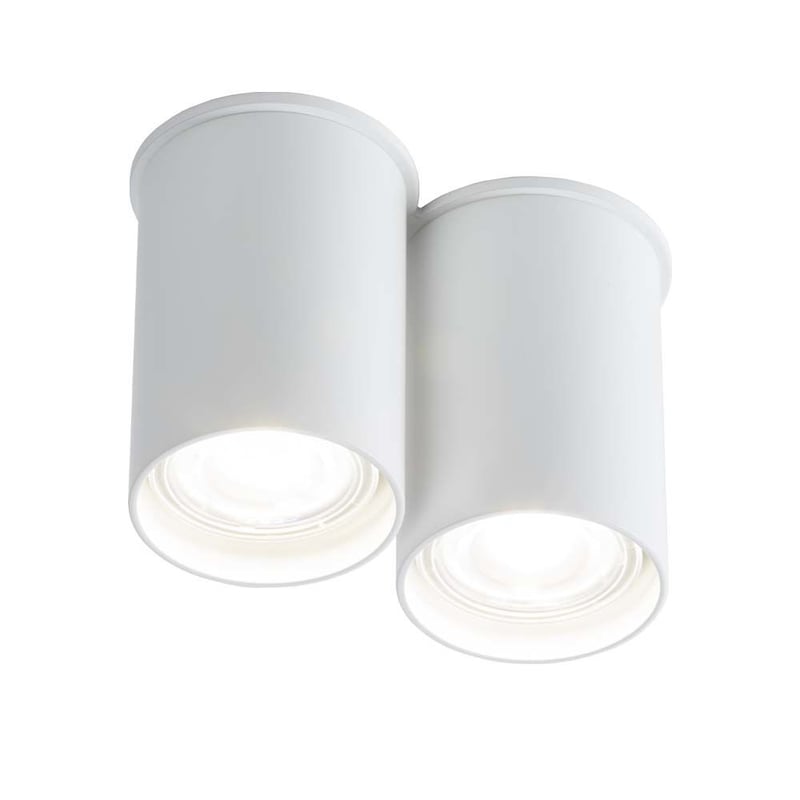 Reflektor sufitowy spot natynkowy Arida okrągły biały 2xGU10x10W wym: 9 x 13 x 6,5 cm metal Shilo