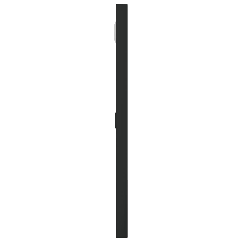 Maison Exclusive - Miroir mural noir 30x30 cm carré fer - 4