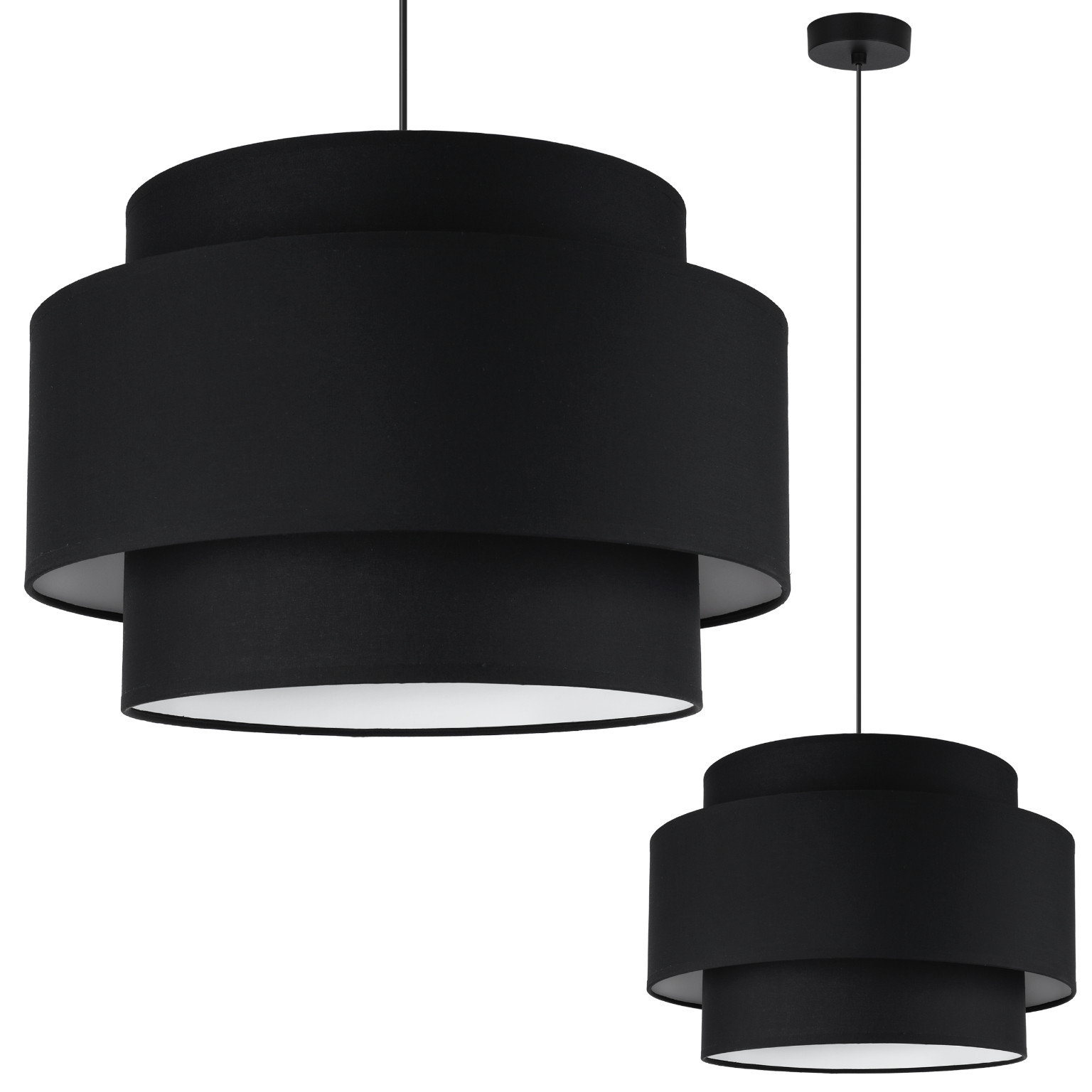 Lampă suspendată de tavan Light Home LH Vienna 1x E27 60W negru