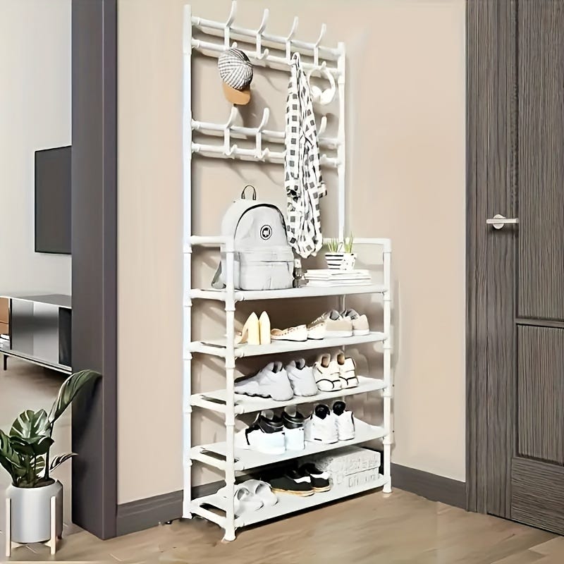 Mobiletto portascarpe con 3 cassetti a scomparsa, organizer per scarpe basculante indipendente, scarpiera stretta con scomparto superiore, bianco Mobiletto portascarpe con 3 cassetti a scomparsa, organizer per scarpe basculante indipendente, scarpiera stretta con scomparto superiore, bianco