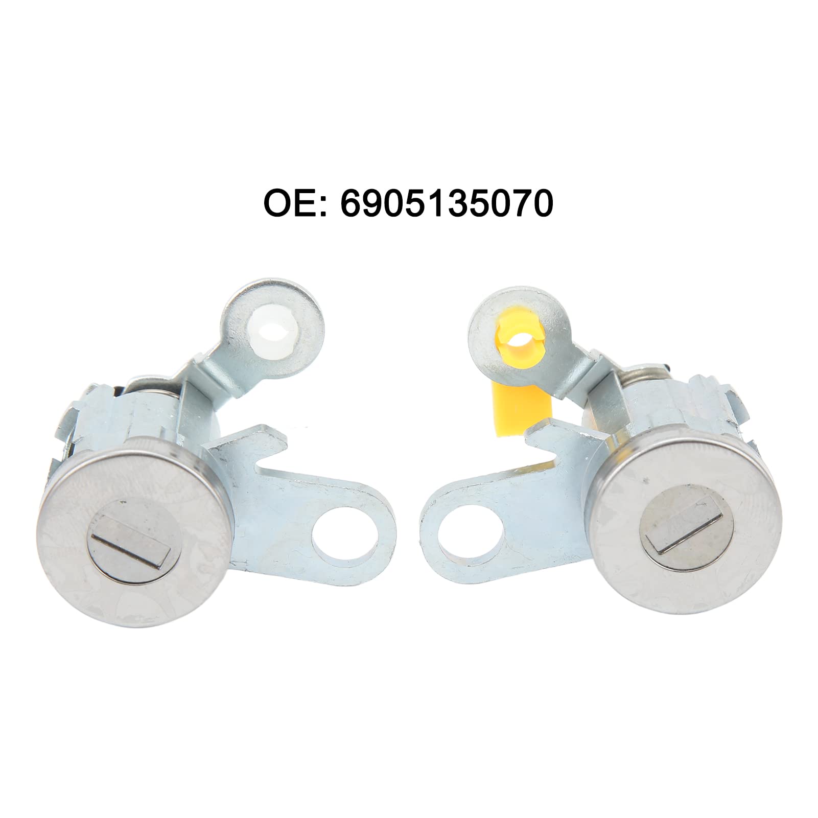 Coppia di set di cilindri di bloccaggio della porta anteriore 6905135070 in lega di alluminio di ricambio per Tacoma 1995-2004 - 6