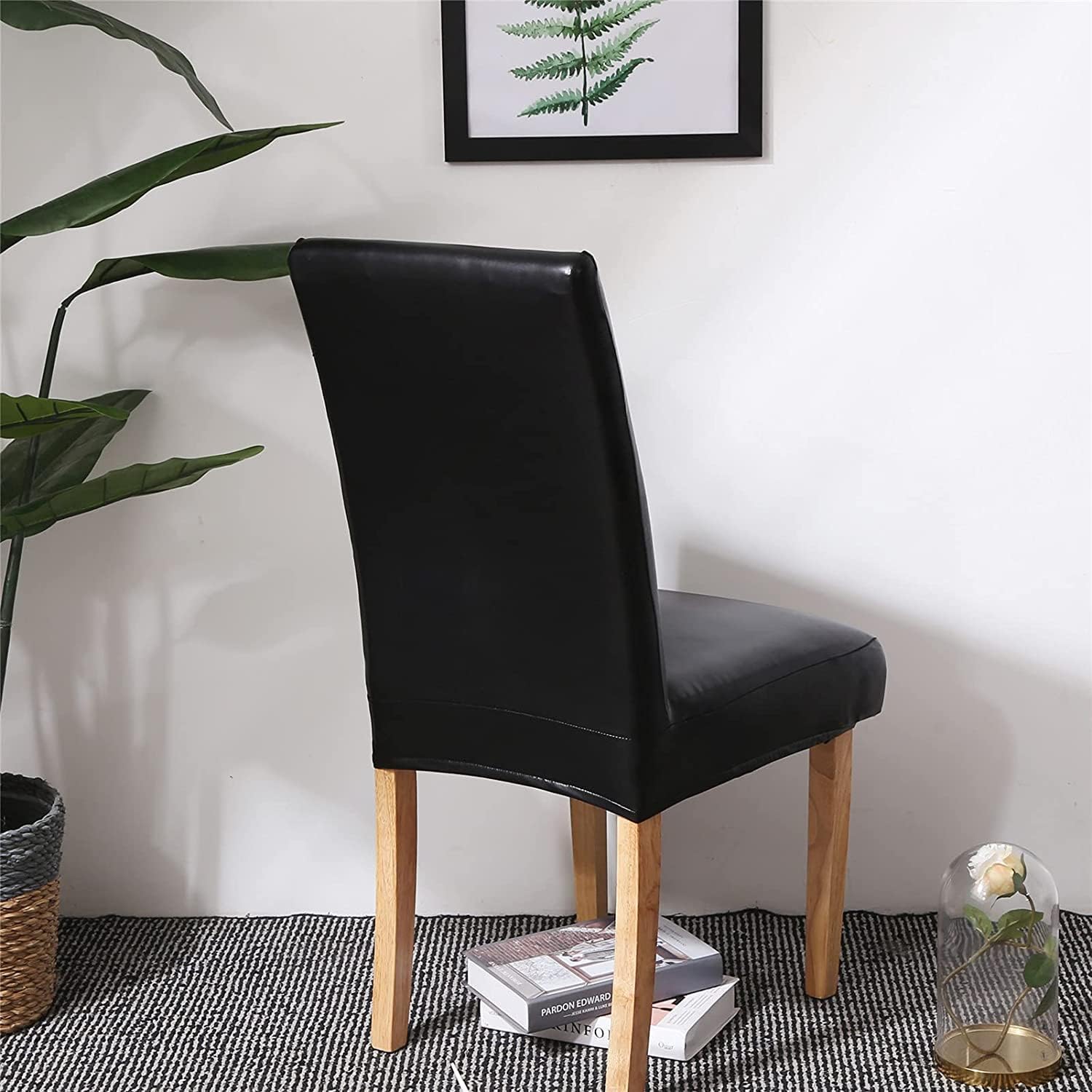 Housse Extensible Pour Tabouret En Cuir PU - Protection élégante, Neuf Sous Emballage