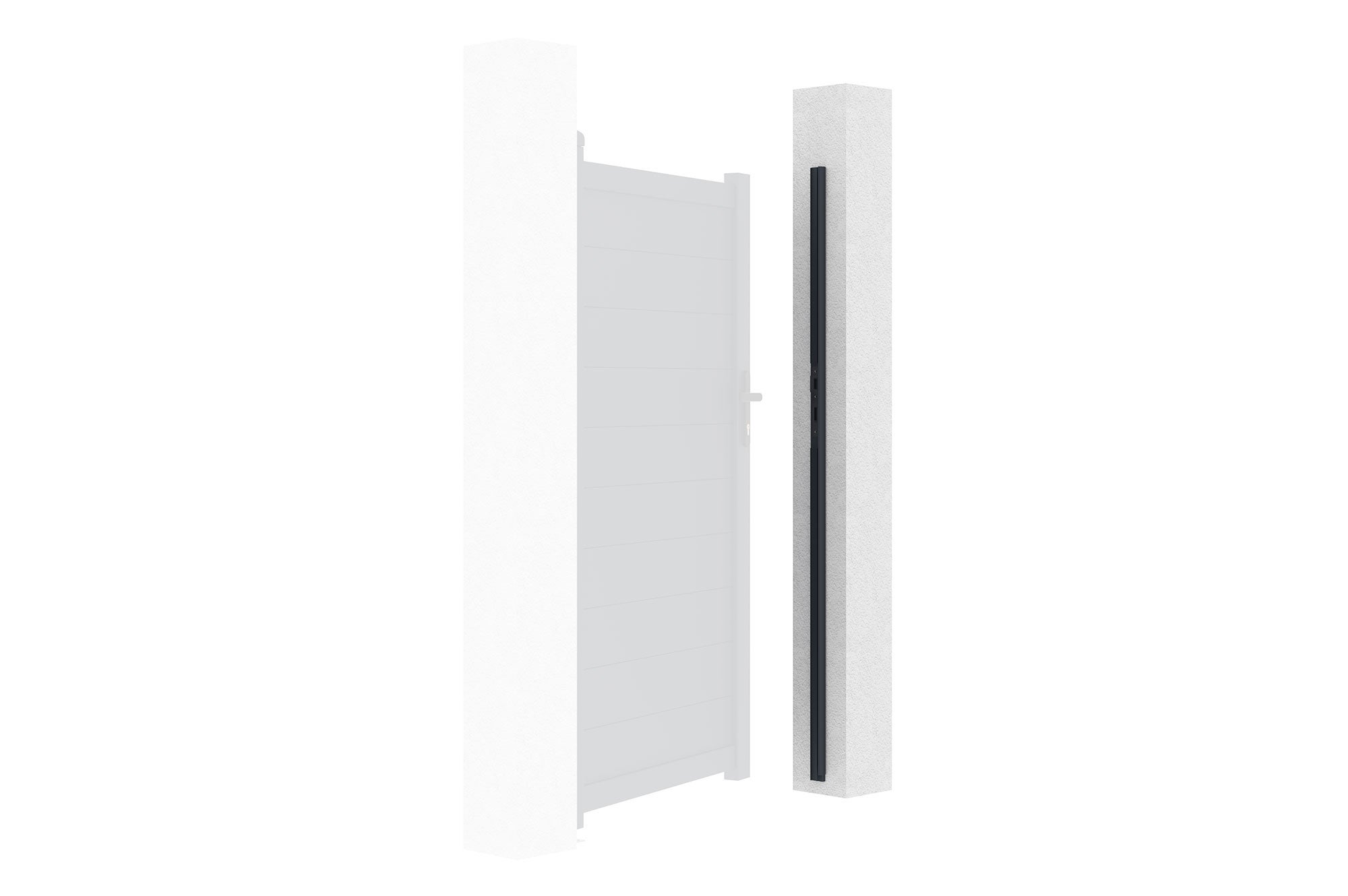Portillon 1m EIGER H.180cm + Kit inversion ouverture - 3