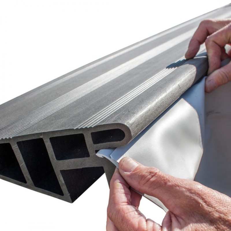 Gre Avantgarde Composite Gris PVC Liner Haute Résistance UV Produits Chimiques Piscines étanches Entretien facile - 466x326x124-KPCOR46 - 5