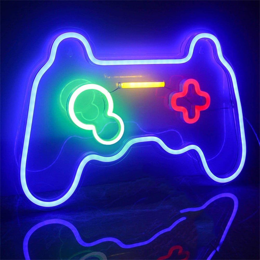 Enseigne LED Personnalisée Avec Miroir - Décoration Murale Pour Salle De Jeu, Bar, Salon, Alimentation USB, Texte Au Choix - 7
