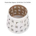 Tissting Abat-jour Tonneau En Fer Ajouré Floral 13x19x15cm - Style Nordique Pour Lampe De Table E27 E26