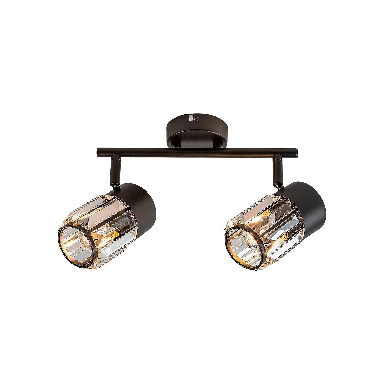 Reflektor sufitowy spot natynkowy Venaro listwa czarno-przezroczysty 2xE14x15W wym: 18 x 29 x 8 cm metal Rabalux