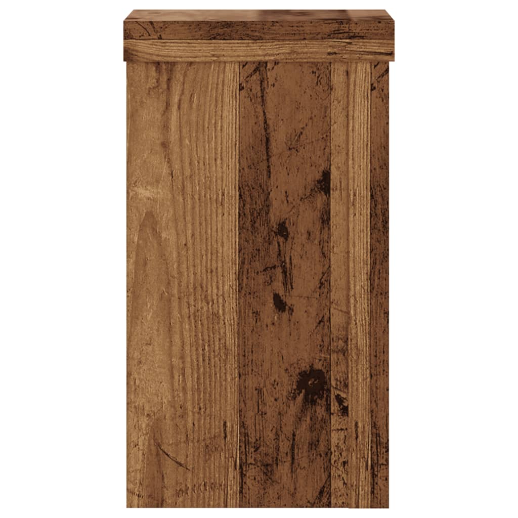 Support de plantes, 2 pièces, bois ancien, 10 x 10 x 18 cm - 4