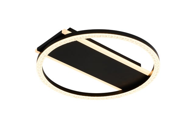 Lampa sufitowa wisząca Kerstin czarno-biała LED 24W 3000K 1680lm ring wym: 5 x 33 x 33 cm metal Rabalux