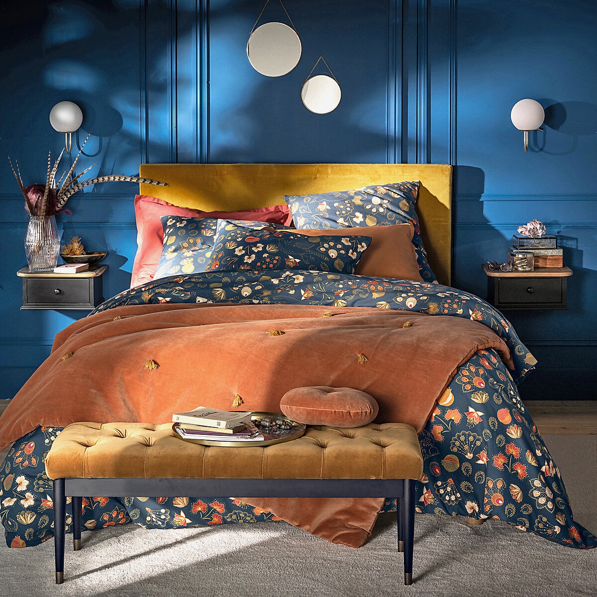 Housse de couette percale de coton, Sira - Imprimé - 240 x 220 cm - 2