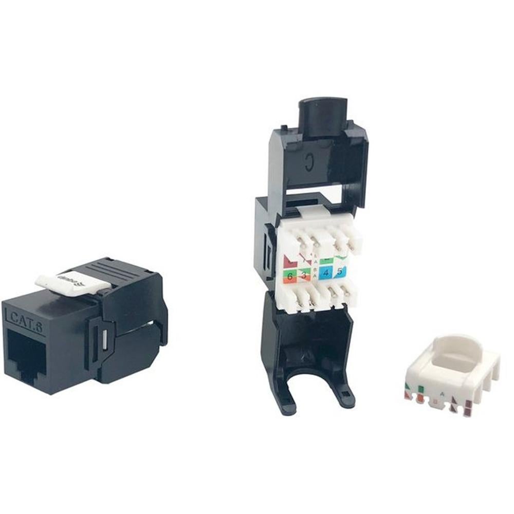 Connettori Rj45 Cat 7 4 Connettori Di Rete CAT 7 Cat6a RJ45 Senza Attrezzi Lsa Per Cavi Lan Rigidi Ethernet 898584 - Foto 10