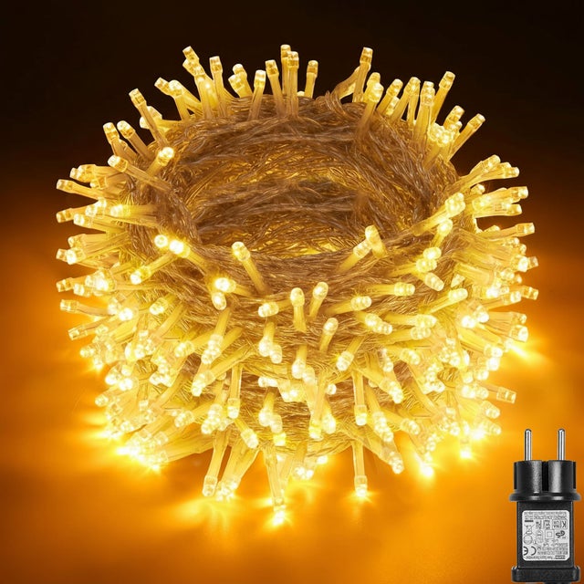 30 m 300 LED Łańcuch świetlny, LED Światło Łańcuch Świąteczny Ciepła biel Na zewnątrz Girlanda świetlna Wodoodporna z 8 trybami Dekoracja na imprezy