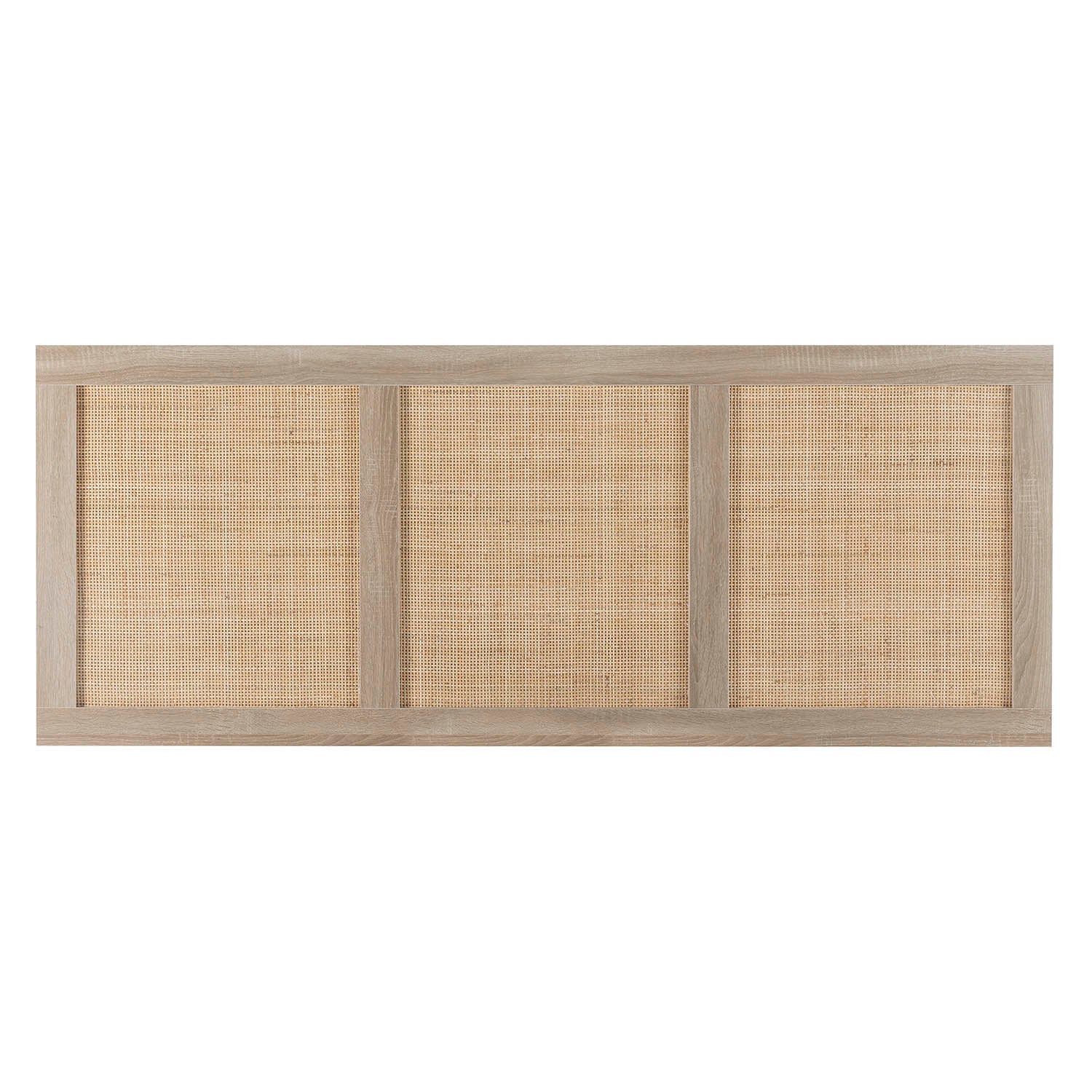 Cabecero de Cama Musa 165 x 60 cm Color Roble, ratán Natural - 3