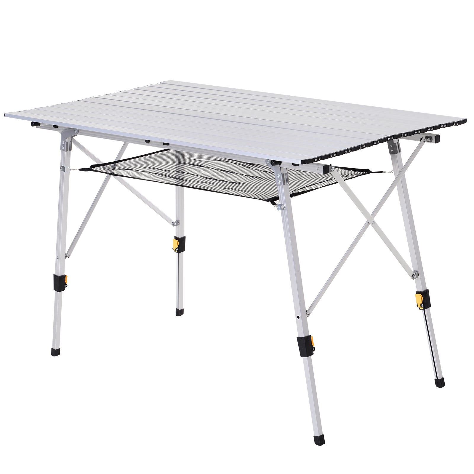 Masa de picnic pliabila din aluminiu cu custodie 120 x 70cm | Aosom Romania