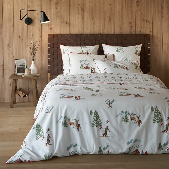 Housse de couette en percale de coton, St Moritz - Imprimé - 200 x 200 cm