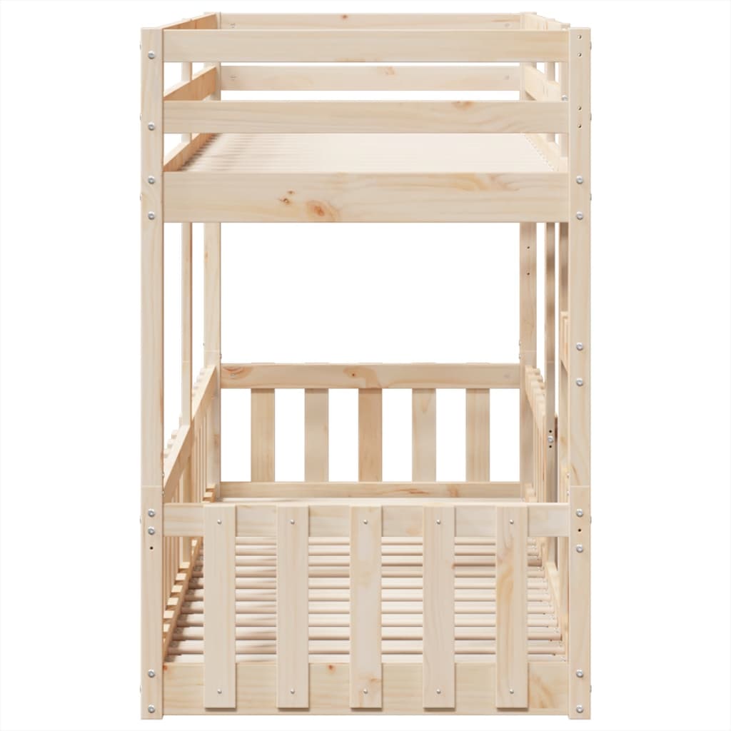 Lit superposé en pin massif 75x190 cm — COMFORTXL - 6
