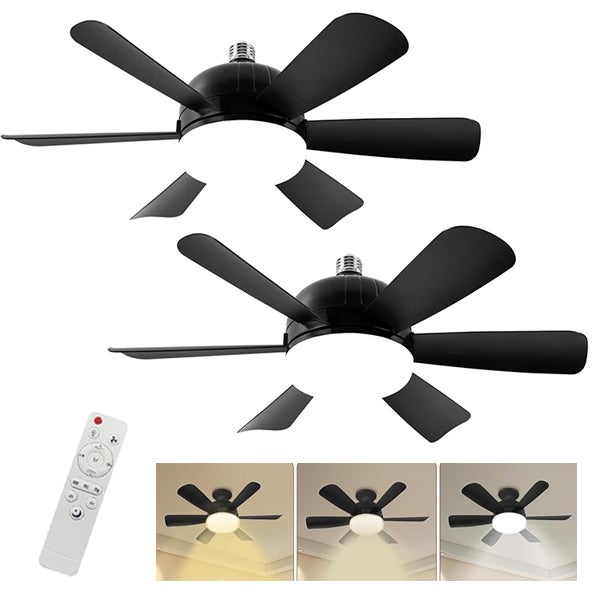 Pale Con Luce E Telecomando Ventilatore Da Soffitto Con Luce LED - 6 Pale, 3 Velocità, Telecomando E Timer Ventilatori Da Soffitto Con Luce - Foto 8