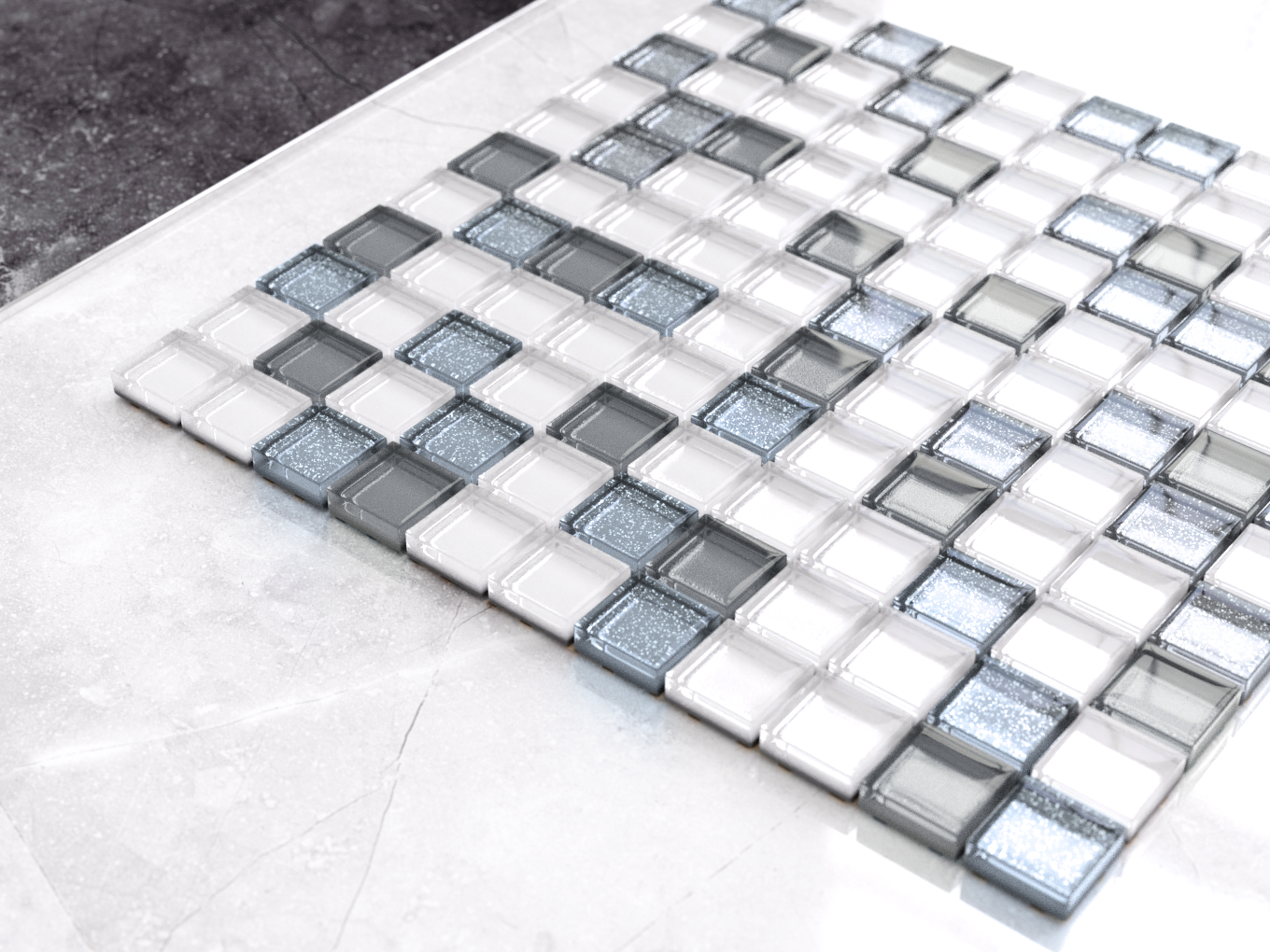 Mosaïque en verre pour intérieur cuisine salle de bain – Elvis Presley - 2