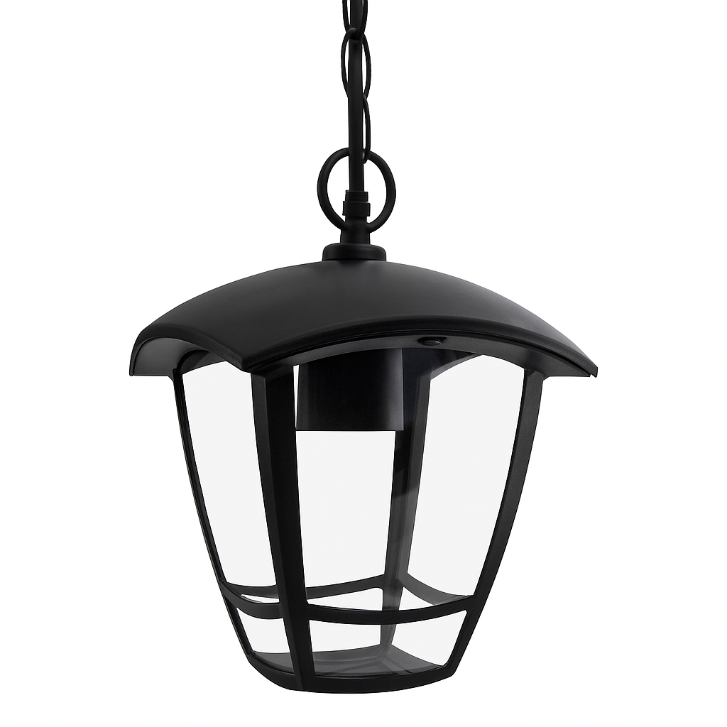 Lampa wisząca E27 LED Niko ogrodowa IP44 zewnętrzna latarnia czarna MasterLED