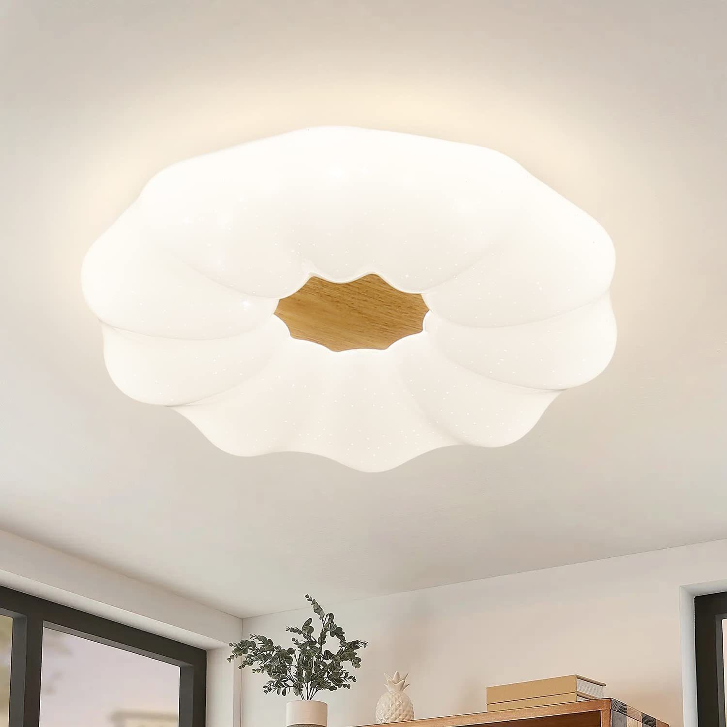 Plafonnier LED Ciel Étoilé 25 Cm – Chambre Enfant Bébé Chambre Nuit Étoilée Blanc Neutre 12W 4000K