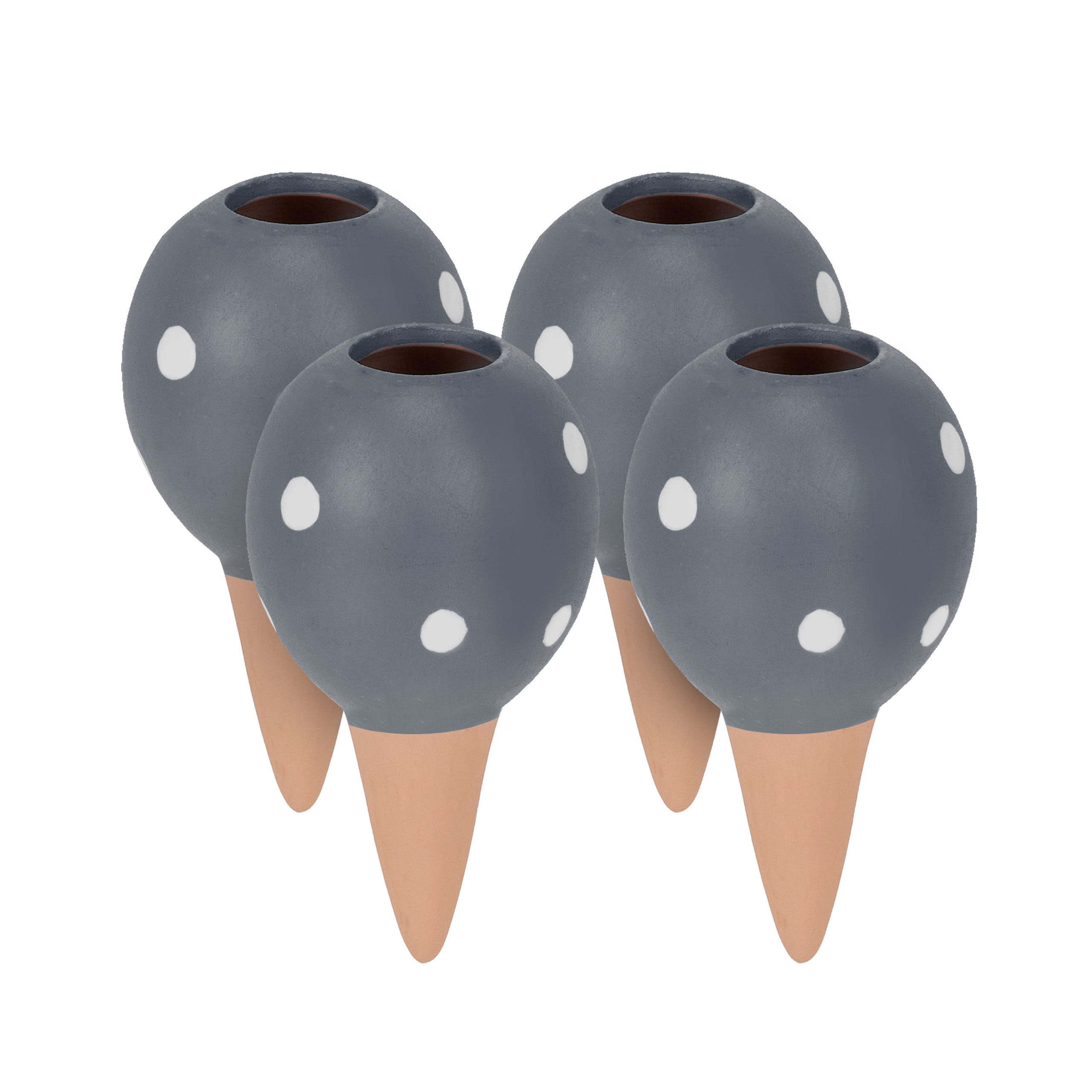 Coni Annaffiatori in Set da 4, Sfere di Irrigazione 6 cm, Ceramica, Irrigatori a Goccia per Vasi, Terracotta, Relaxdays | Leroy Merlin Coni Annaffiatori in Set da 4, Sfere di Irrigazione 6 cm, Ceramica, Irrigatori a Goccia per Vasi, Terracotta, Relaxdays | Leroy Merlin