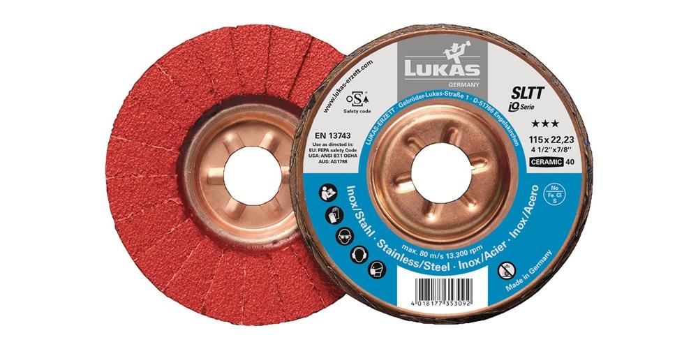 LUKAS flap disc SLTT Ceramic Ø 125 mm grit 40 flat - A27201250400050A